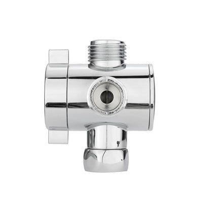 1 2 in Three Way T-adapter Valve For Toilet Bidet Shower Head Diverter Valve.