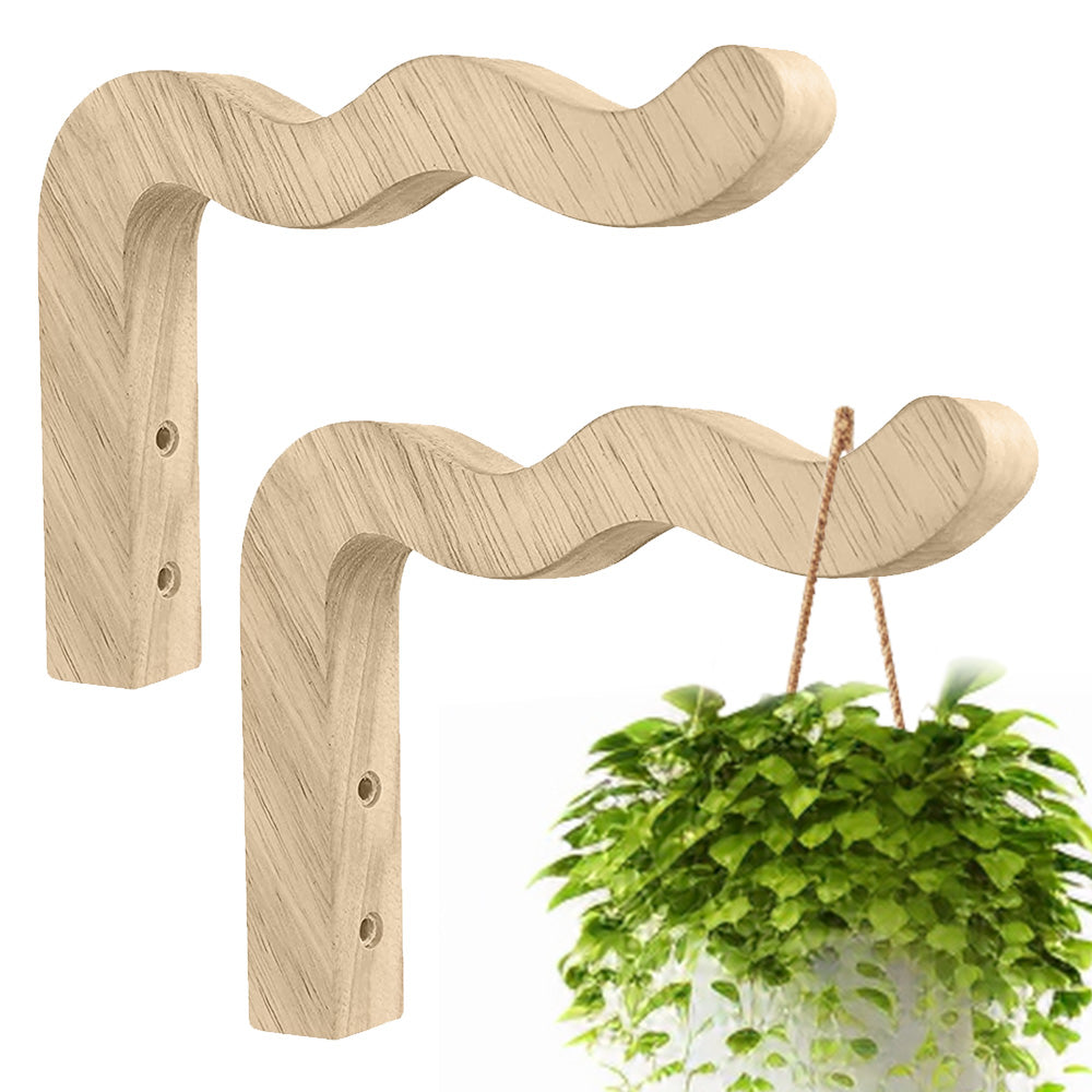 Plant Hanger Hanging Plant Hook Wooden Hanging Basket Wall Plant Hook Flower Pot.
