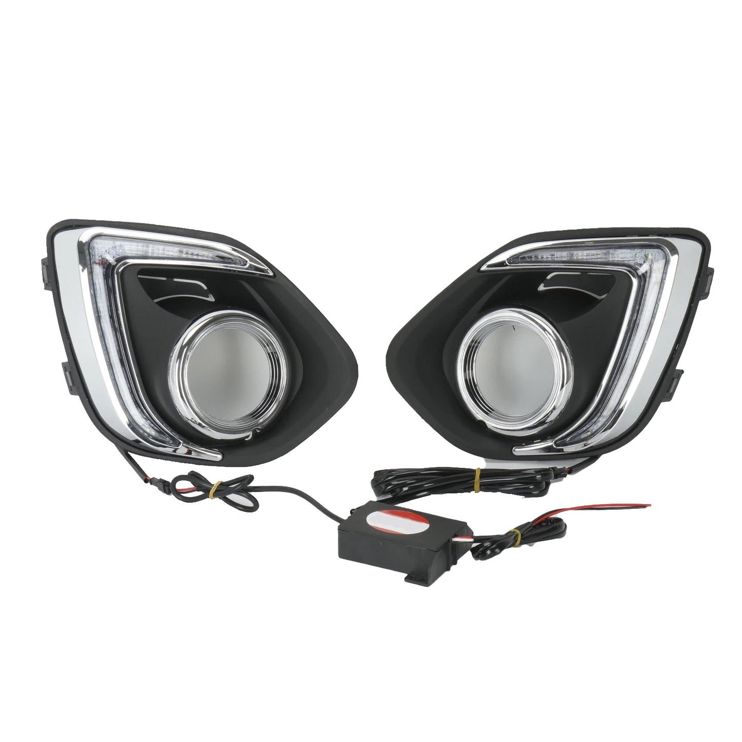 Pair Front Fog Light Lamp LED Suitable for Mitsubishi ASX 2013-2015