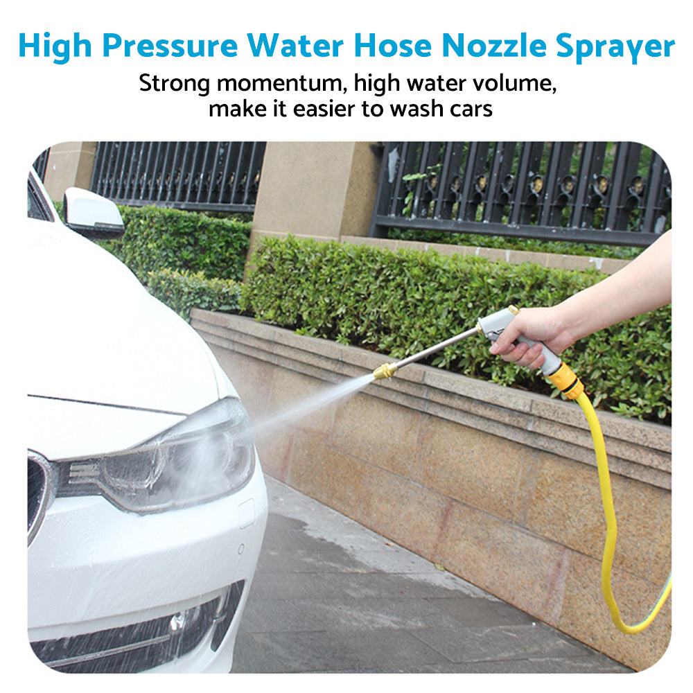High Pressure Water Hose Nozzle Long Spray Nozzle Garden Hose Garden Car Wash