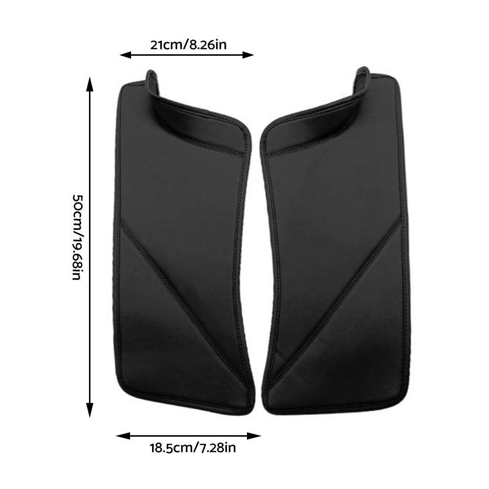 2x PU Rear Door Sill Protector Cover Pad Suitable for Tesla Model Y