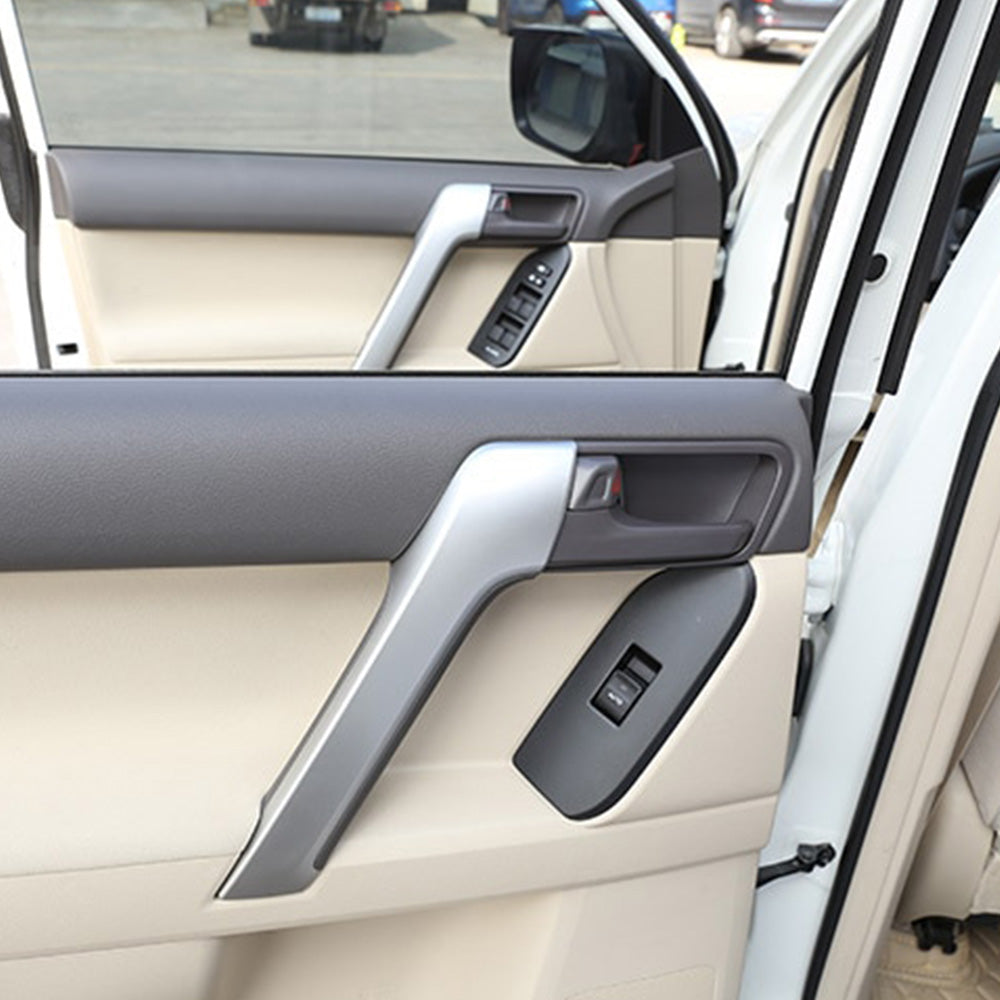 4PCS Matte Front Door Armrest Cover Trim Suitable For Land Cruiser Prado J150.