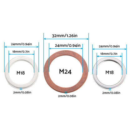 Oil Drain Plug Gasket Suitable For Toyota 12157-10010 / 90430-24003 / 90430-A0003