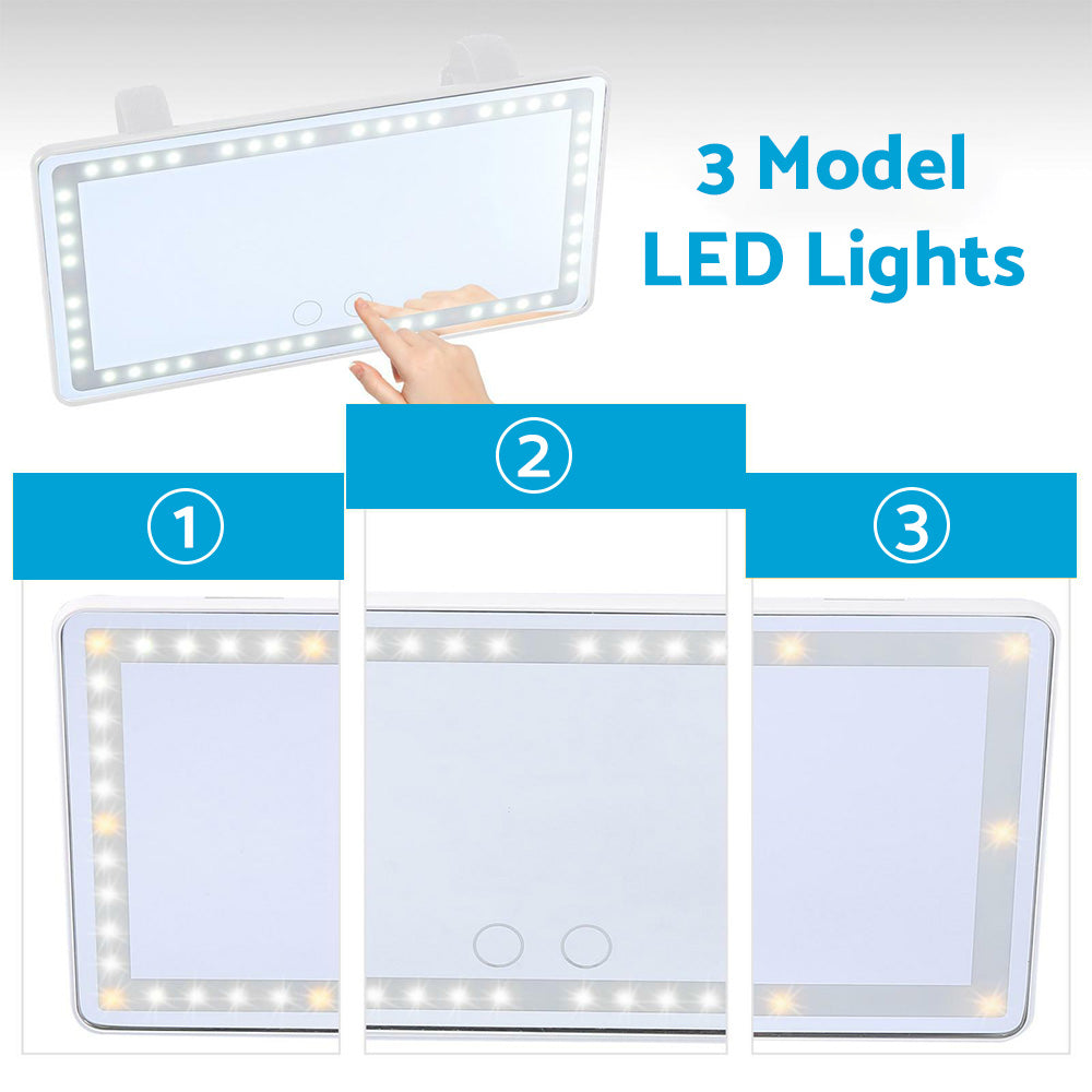 Car Sun Visor LED Makeup Mirror Suitable for Vehicle Use