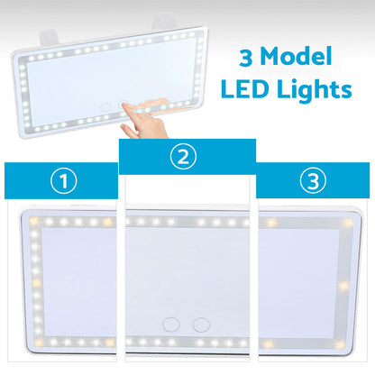 Car Sun Visor LED Makeup Mirror Suitable for Vehicle Use