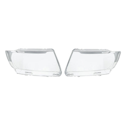 Pair of Left & Right Headlight Lens Covers Replacement Suitable For Jeep Grand Cherokee 2011-2013