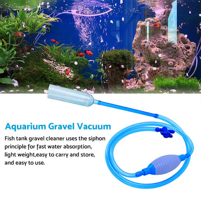 Large Aquarium Fish Tank Gravel Cleaner Syphon Vacuum Suitable for Water Changin