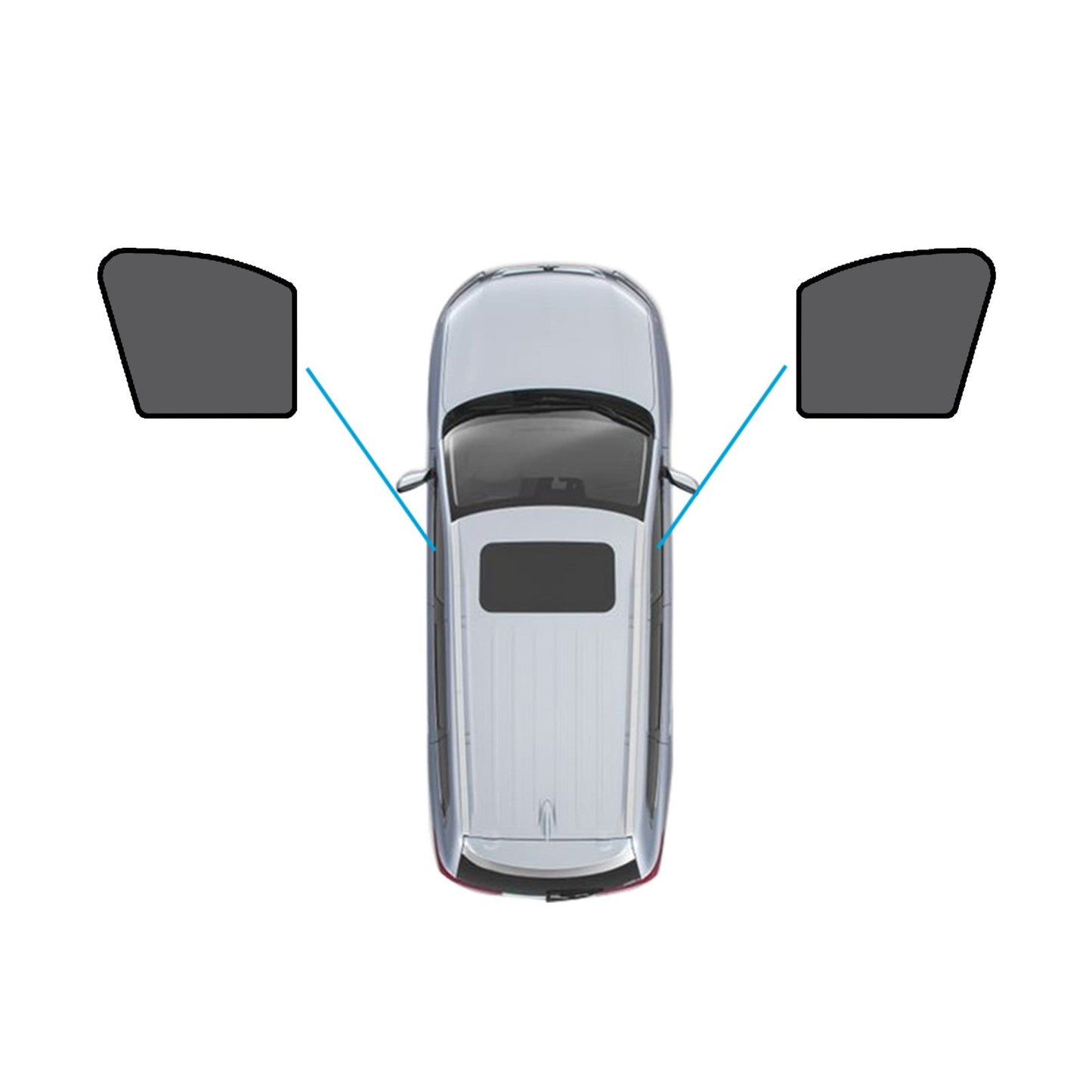 Magnetic Mesh Sun Blind Shades Suitable for Volvo XC90 2015-Current On Front/Rear.
