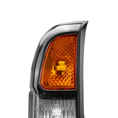 Pair Black Rear Tail Lamp Lights Suitable For Nissan Patrol GU Y61 Wagon 2004-2013.