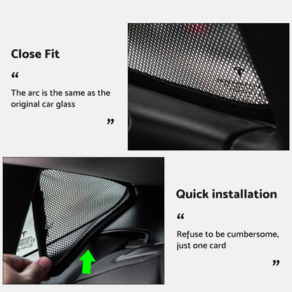 Front & Rear Sunroof Sun Shades Roof Protection Film Suitable For Tesla Model 3 2017-2021.