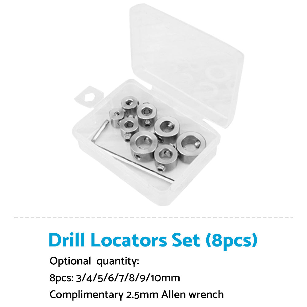 Drill Stop Collar Set 3mm-16mm Drilling Bit Depth Stopper Ring Suitable For Woodworking.