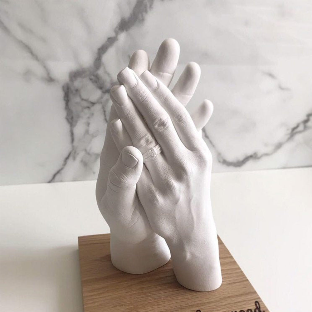 3D KEEPSAKE HANDS DIY CASTING KIT ART 1400G White Clone Model Powder for Adults.