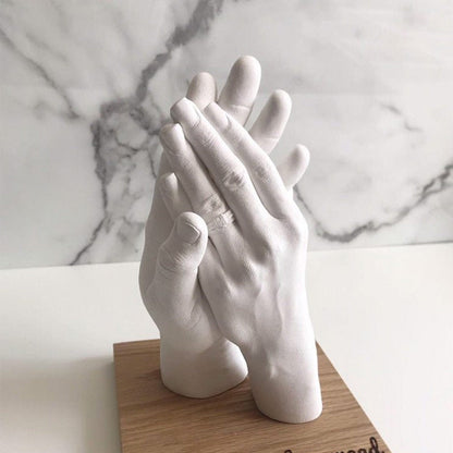 3D KEEPSAKE HANDS DIY CASTING KIT ART 1400G White Clone Model Powder for Adults.