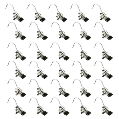 30PCS Single Clips Metal Hook Pins Scarf Belt Shoe Boots Hanger Portable Pegs.