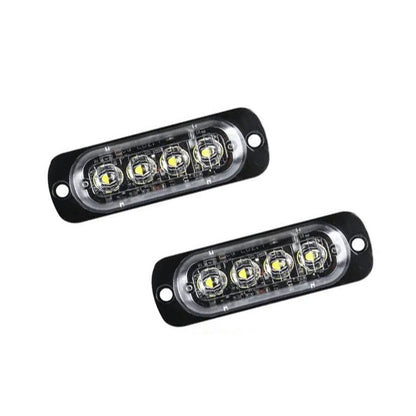 White 4LED Clearance Side Marker Light Suitable For Truck, Trailer & Caravan