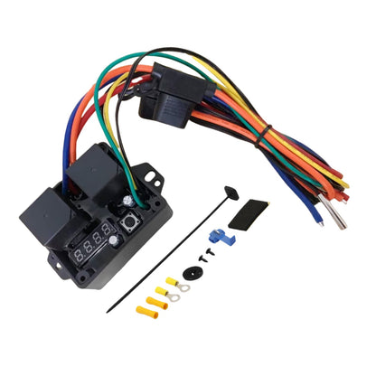 Dual Electric Radiator Fan Adjustable Thermostat Temperature Controller Suitable For Universal Cars