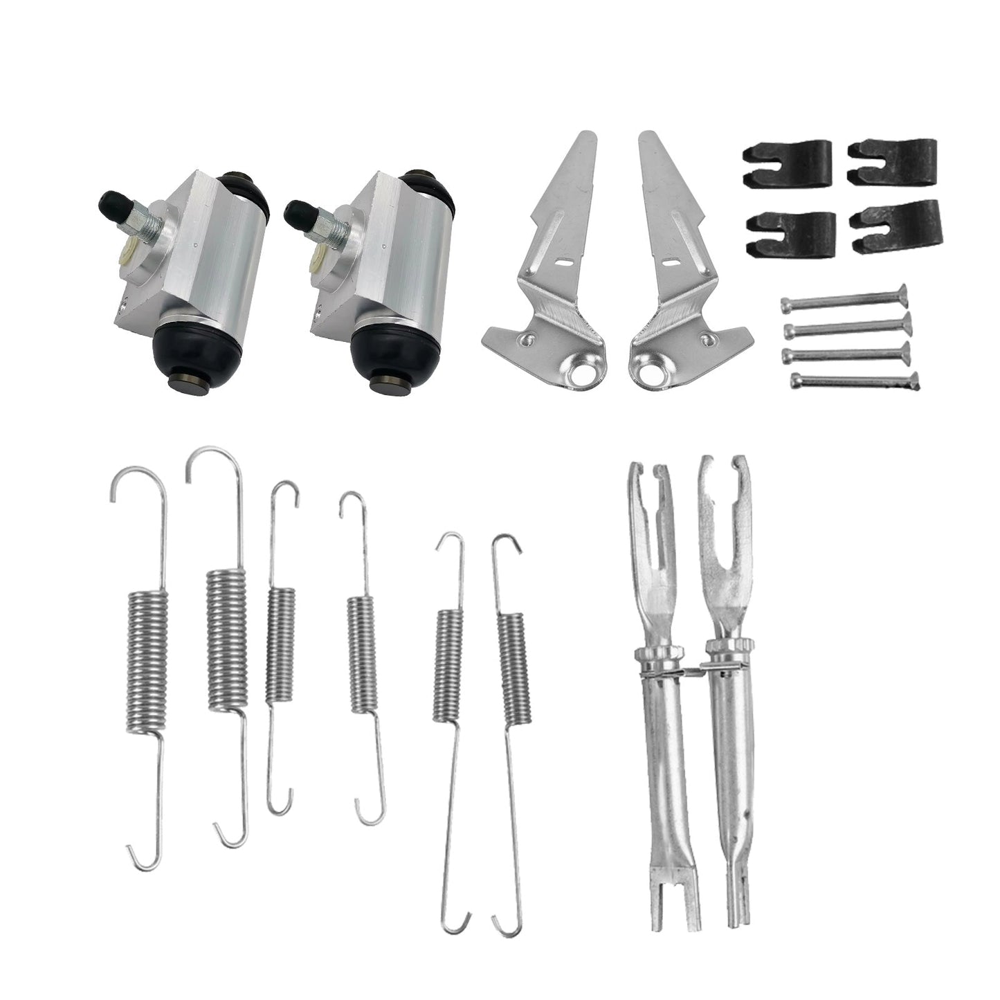 Rear Brake Shoes & Wheel Cylinders Adjuster Kit Suitable for Toyota Hilux GUN126
