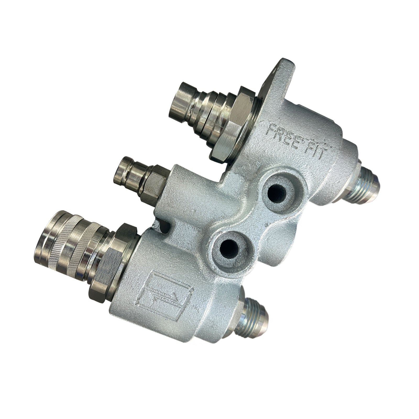 For Bobcat Hydraulic Block Quick Coupler Flat Face FFH Auxillary Valve 6678076.