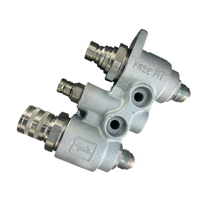 For Bobcat Hydraulic Block Quick Coupler Flat Face FFH Auxillary Valve 6678076.