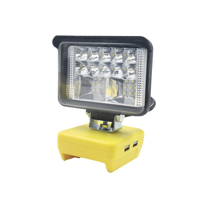Torch Lamp LED Flood Work Light Tool Suitable for DeWalt 18V 20V Lithium Battery.