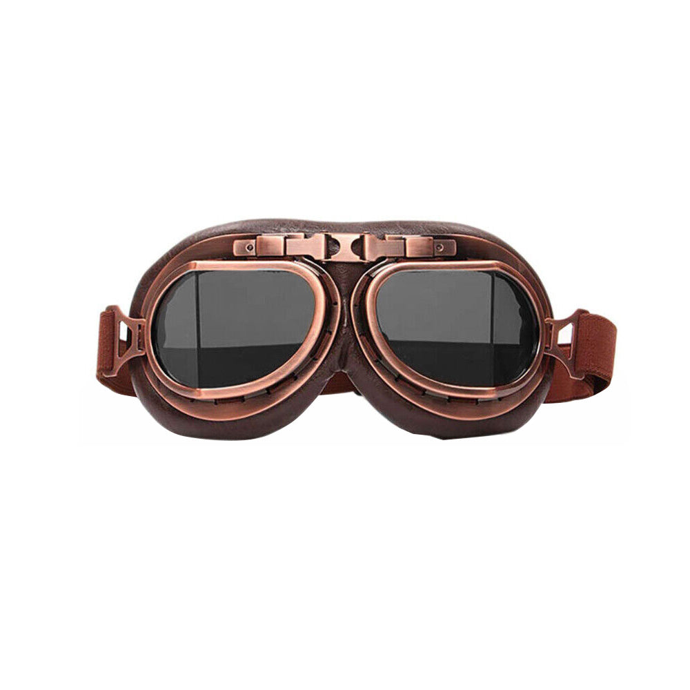 Vintage Pilot Motorcycle Racing Goggles Suitable for ATV UTV Dirt Bike