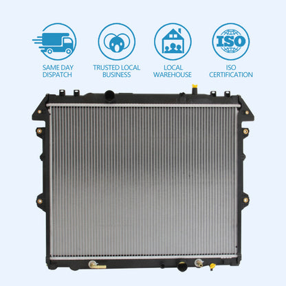 RADIATOR SUITABLE FOR TOYOTA HILUX KUN16R KUN26R 3. 0 TD 1KD-FTV AT MT 2005 ON.