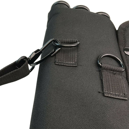 Archery Arrow Quiver Holder 3 Tube Back Waist Shoulder Strap Bag Pouch Hunting.