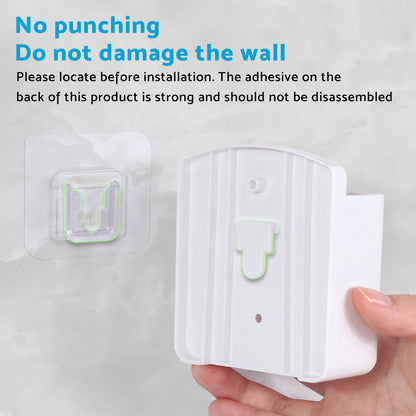 Air Conditioner Remote Control Holder Wall-Mounted Suitable for Universal White