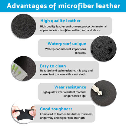 4x Black Leather LH RH Door Armrest Panel Cover Suitable For VW Jetta Golf MK5