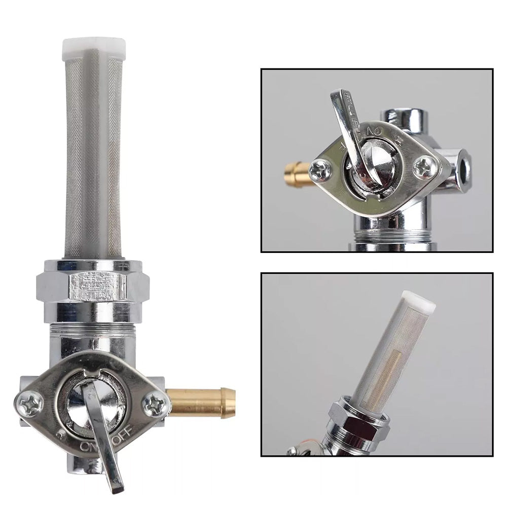 22mm Fuel Tap Petcock Valve Right Outlet Suitable for Harley-Davidson Bad Boy