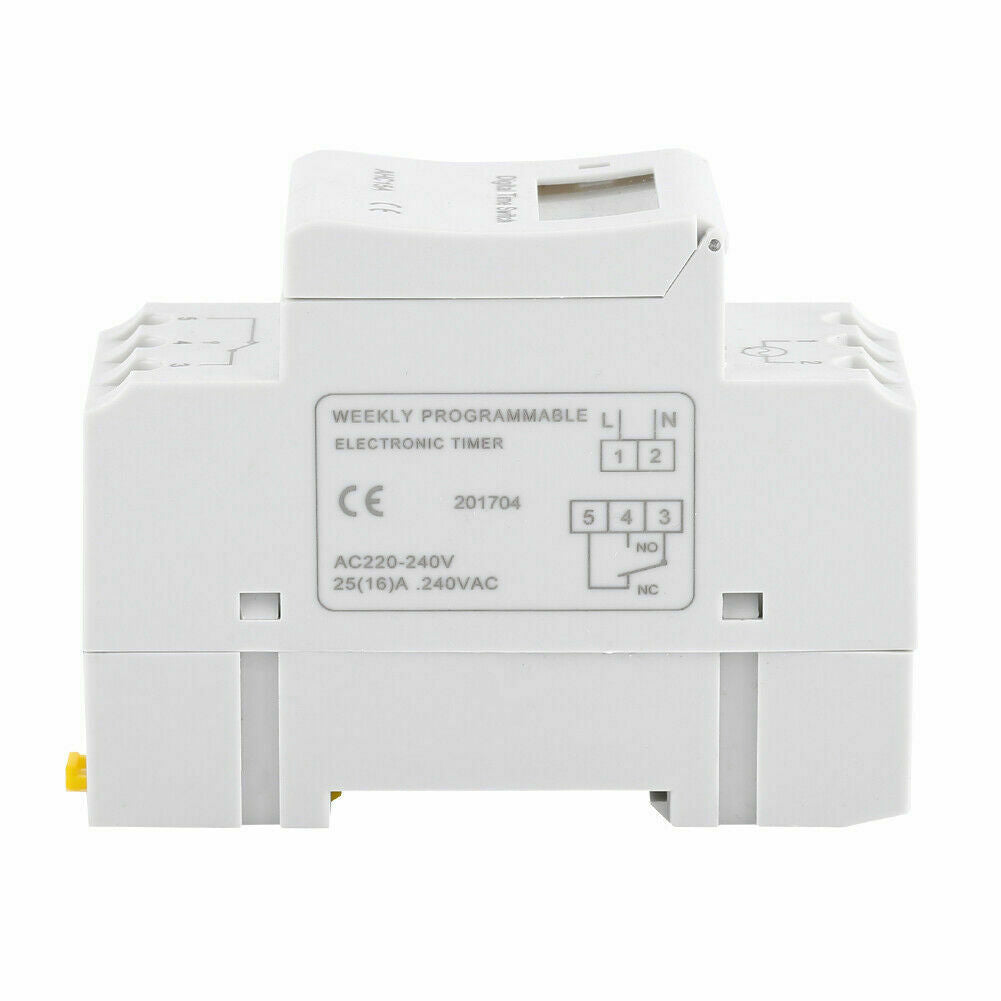 AU Local Digital LCD Power Programmable DIN Rail Timer Time Switch Relay AC 220V.