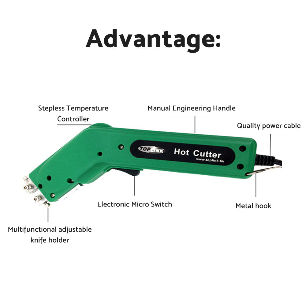 100W HOT KNIFE ROPE CUTTER FOR CUTTING ROPE AND WEBBING MARINE INDUSTRIAL.