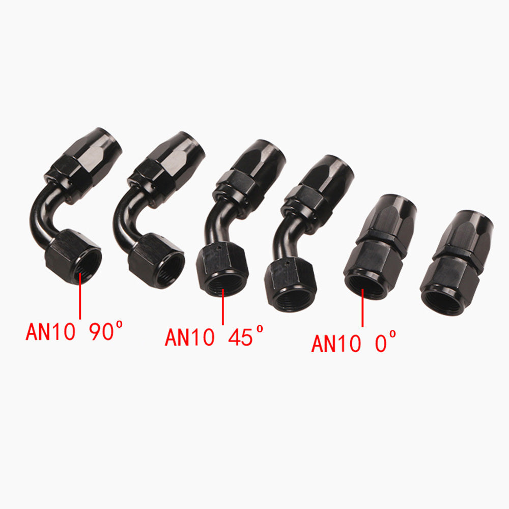 Aluminium Baffled Engine Oil Catch Can 0. 75L 2 Port AN10  3M Hose Fitting Kit.