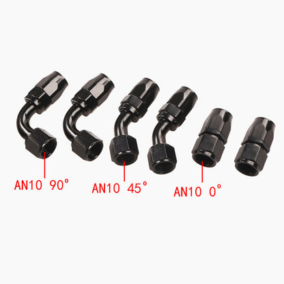 Aluminium Baffled Engine Oil Catch Can 0. 75L 2 Port AN10  3M Hose Fitting Kit.