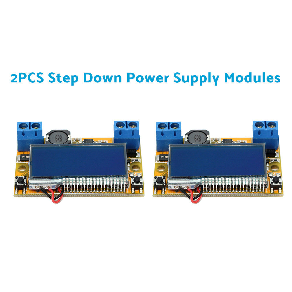 DC-DC Adjustable Buck Converter Step-Down Power Supply Module with LCD and Prote