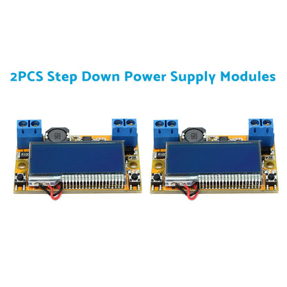 DC-DC Adjustable Buck Converter Step-Down Power Supply Module with LCD and Prote