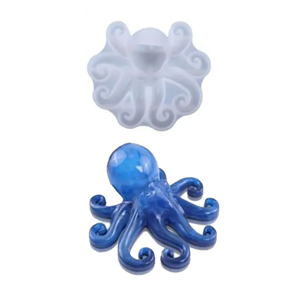 ?2PCS Octopus Mold Silicone Epoxy Resin Casting Mould 3D Sea Animal Display Mold.
