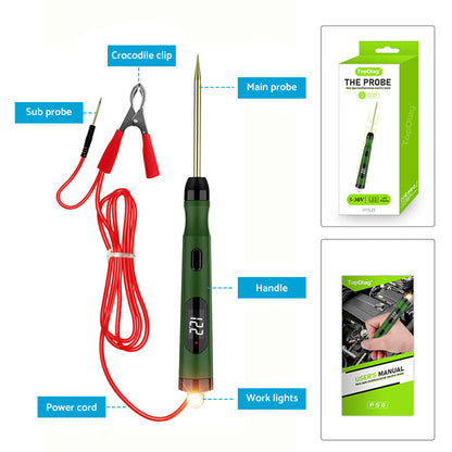 Auto Car Circuit Tester Pen Probe Light Tool Suitable For 6V 12V 24V Vehicle Electrical Systems.