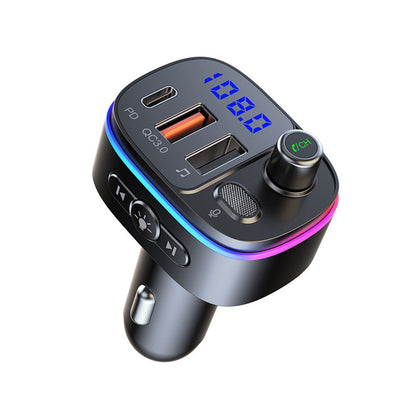 Bluetooth-compatible FM Transmitter Wireless Car Radio Adapter USB Charger Call.