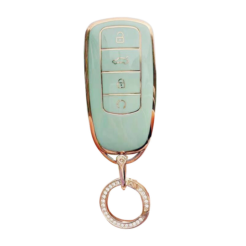 TPU Car Remote Key Fob Case Cover Suitable For Chery Omoda 5 Green.
