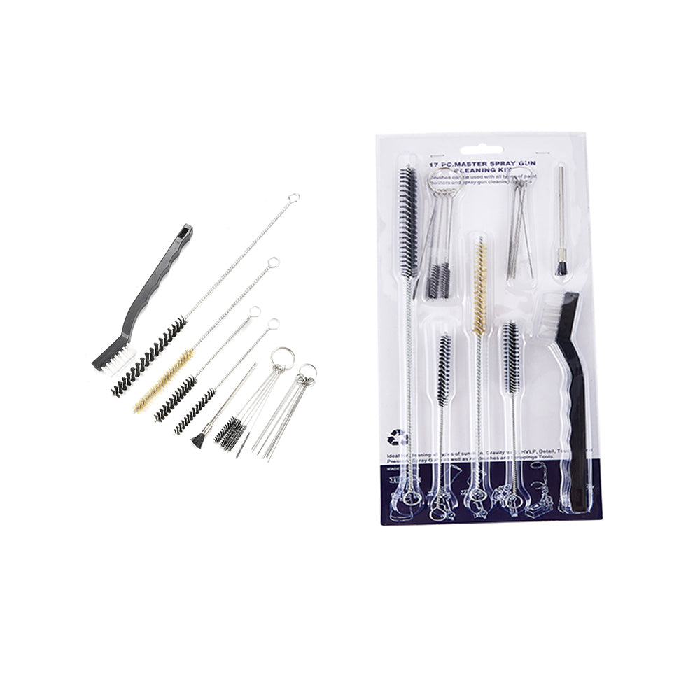 17PCS Spray Gun Cleaning Brush Kit Suitable for All Spray Gun Systems