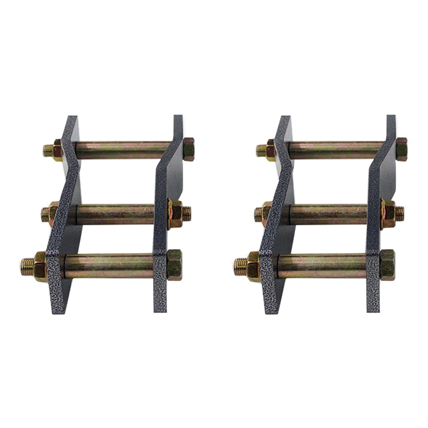 2x Rear Extended Greasable Shackles 2 inch  50mm Lift Suitable For Toyota Hilux KUN26.