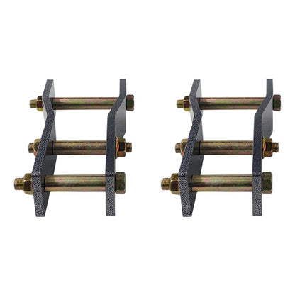 2x Rear Extended Greasable Shackles 2 inch  50mm Lift Suitable For Toyota Hilux KUN26.