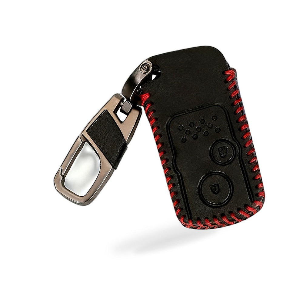 2-Button Key Fob Leather Case Suitable for Honda CR-V