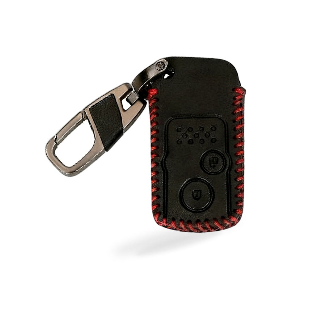 2-Button Key Fob Leather Case Suitable for Honda CR-V