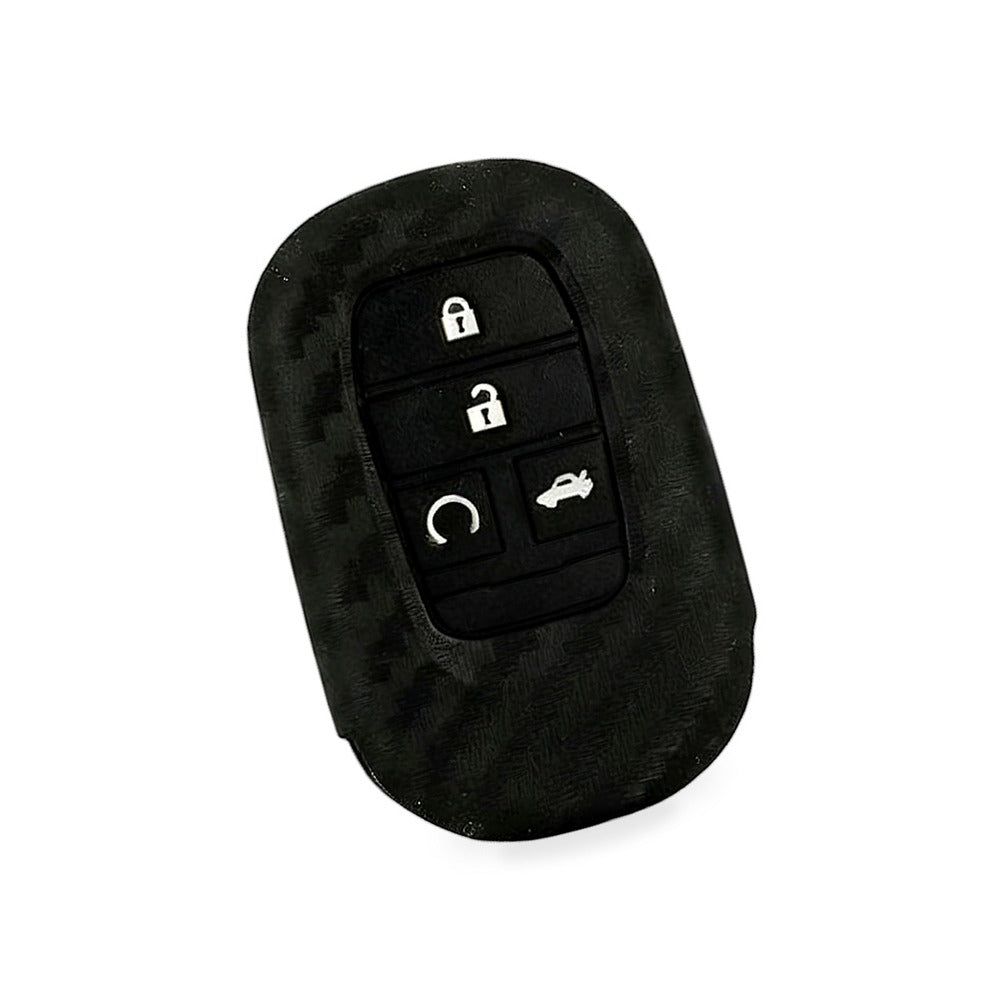 Carbon Fiber Silicone Key Fob Case Suitable for Honda Civic 11th Gen