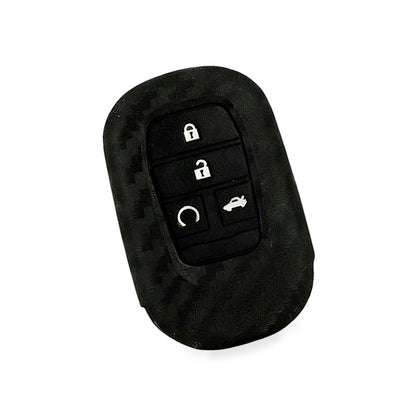 Carbon Fiber Silicone Key Fob Case Suitable for Honda Civic 11th Gen