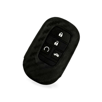 Carbon Fiber Silicone Key Fob Case Suitable for Honda Civic 11th Gen