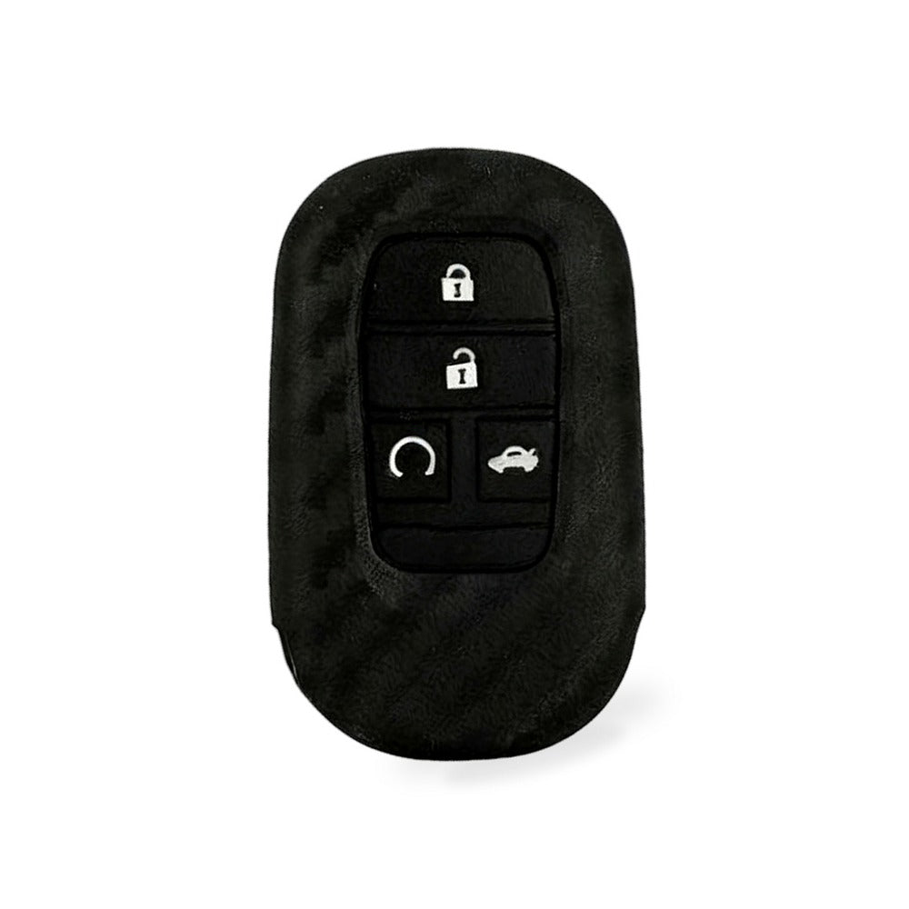 Carbon Fiber Silicone Key Fob Case Suitable for Honda Civic 11th Gen