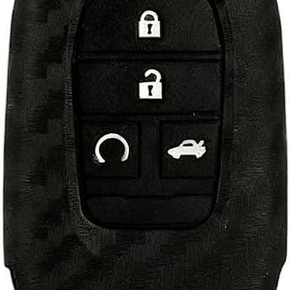 Carbon Fiber Silicone Key Fob Case Suitable for Honda Civic 11th Gen